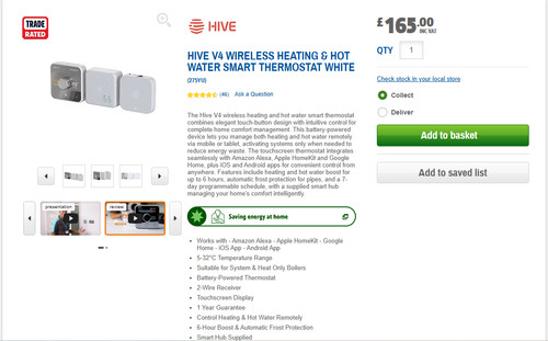 Hive hot water heating - v4, &